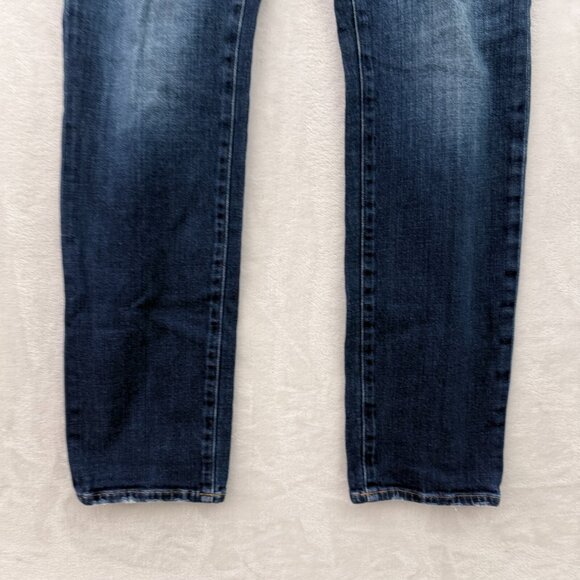 Frame Jeans Mens 34x32 Blue L'Homme Slim Stretch LMH0467 Baltic - Picture 11 of 13